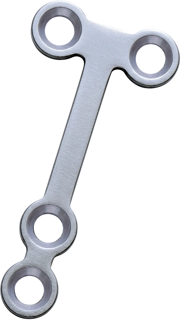 0.5 Micro Angled T-Plate, Right
